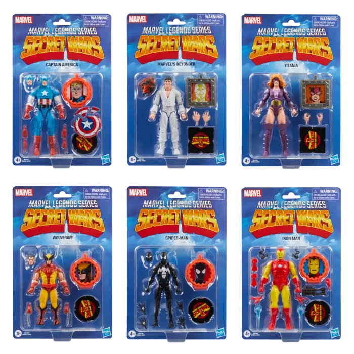 Marvel Legends Series - Secret Wars 6-Pack Retro Action Figures (G0583) LOW STOCK