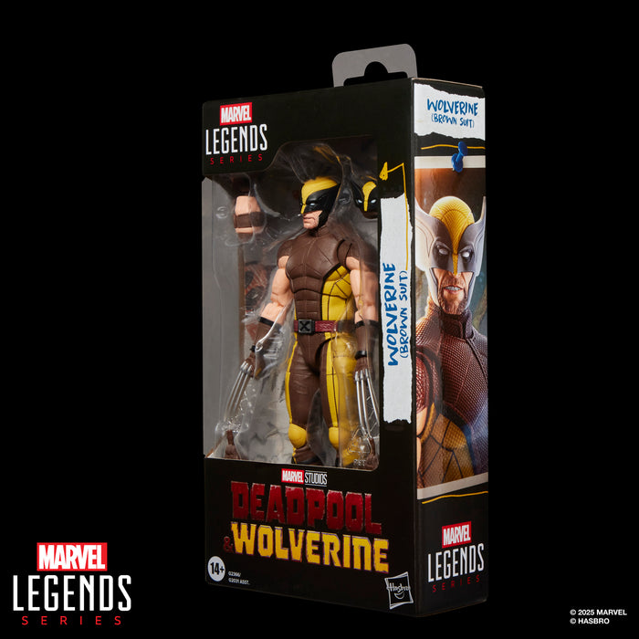 Marvel Legends Series Deadpool & Wolverine (2024 Movie) Wolverine (Brown Suit) Action Figure (G2366) LOW STOCK