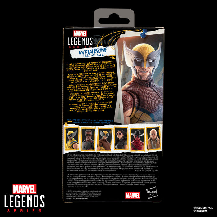 Marvel Legends Series Deadpool & Wolverine (2024 Movie) Wolverine (Brown Suit) Action Figure (G2366) LOW STOCK
