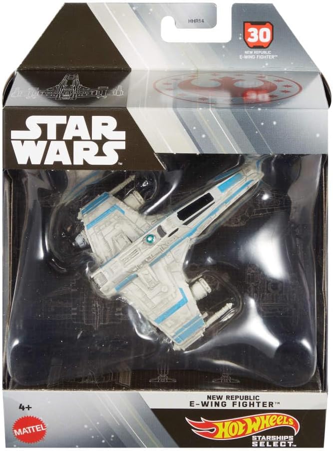 Mattel: Hot Wheels - Star Wars Starships Select 30 - New Republic E-Wing Fighter 1:50 Die-Cast HTJ92 LOW STOCK
