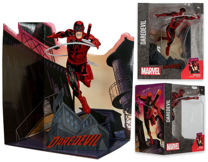 McFarlane - Marvel Collection - Daredevil #600 - Daredevil 1:10th Scale Posed Figure w/Scene (14802) LOW STOCK