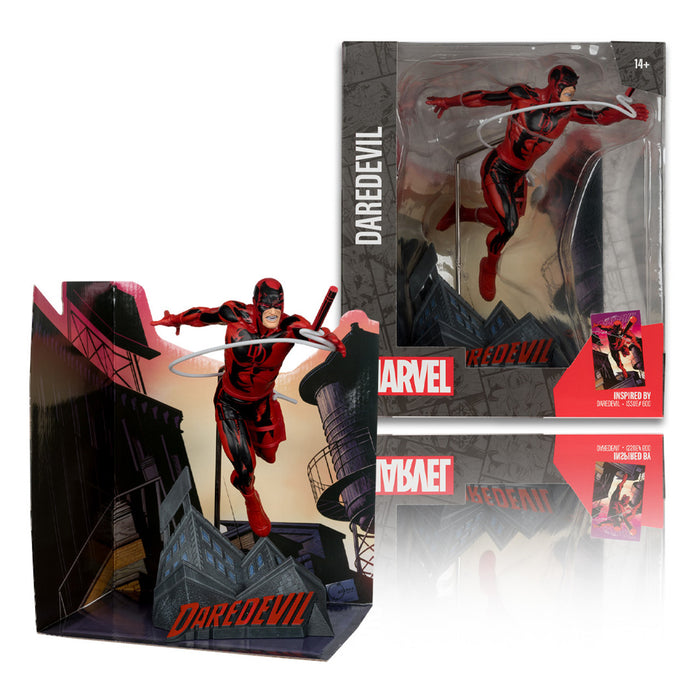 McFarlane - Marvel Collection - Daredevil #600 - Daredevil 1:10th Scale Posed Figure w/Scene (14802) LOW STOCK