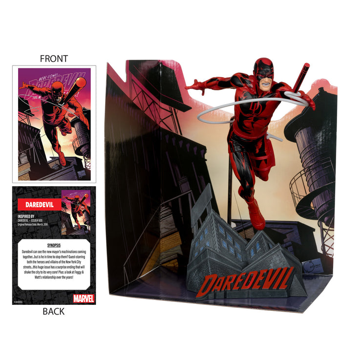 McFarlane - Marvel Collection - Daredevil #600 - Daredevil 1:10th Scale Posed Figure w/Scene (14802) LOW STOCK