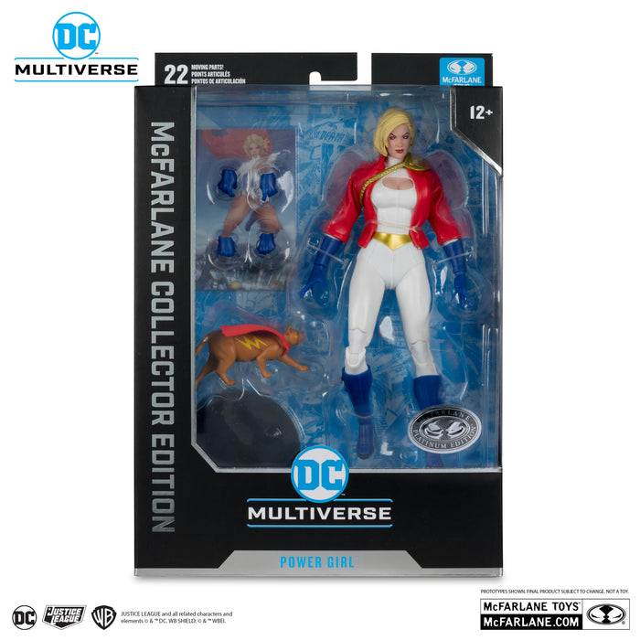 McFarlane Collector Edition 31 (DC Multiverse) Power Girl (Power Girl: Reborn) PLATINUM Figure 17256 LOW STOCK