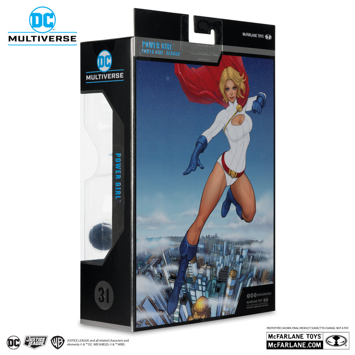 McFarlane Collector Edition 31 (DC Multiverse) Power Girl (Power Girl: Reborn) PLATINUM Figure 17256 LOW STOCK
