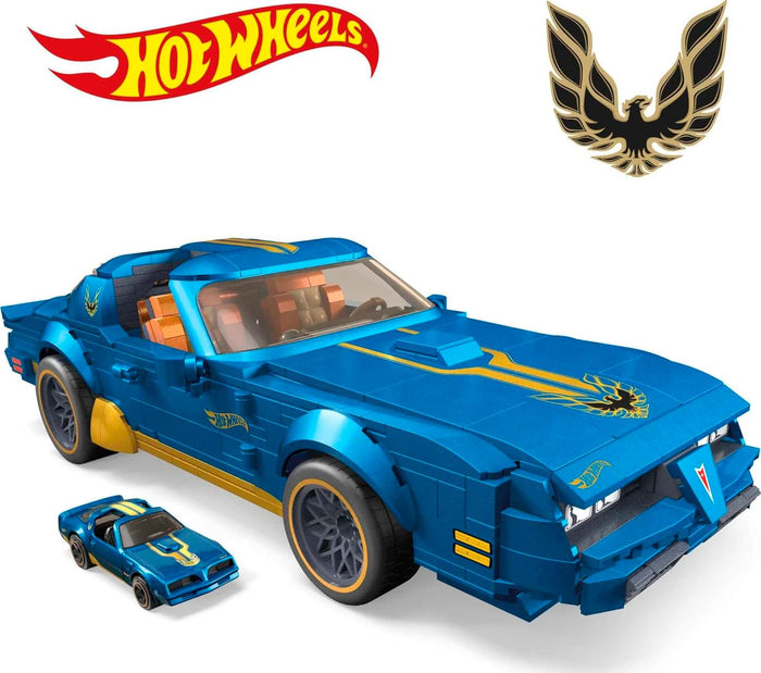 Mega - Adult Builders - Hot Wheels - 1977 Pontiac Firebird Racecar Model Building Toy (HKF85) LAST ONE!