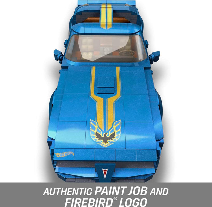 Mega - Adult Builders - Hot Wheels - 1977 Pontiac Firebird Racecar Model Building Toy (HKF85) LAST ONE!