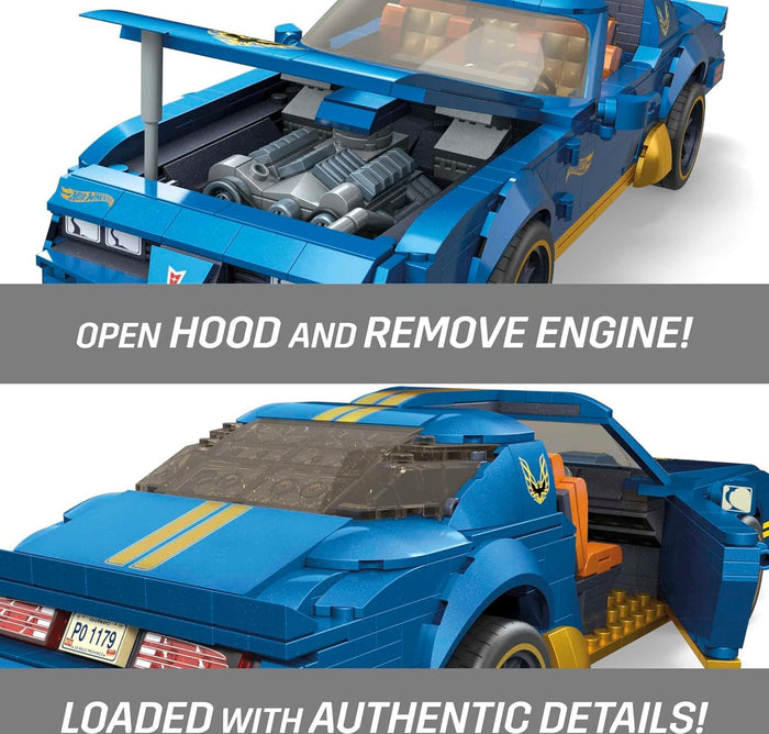 Mega - Adult Builders - Hot Wheels - 1977 Pontiac Firebird Racecar Model Building Toy (HKF85) LAST ONE!