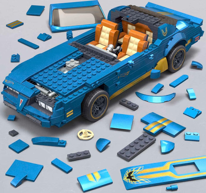 Mega - Adult Builders - Hot Wheels - 1977 Pontiac Firebird Racecar Model Building Toy (HKF85) LAST ONE!