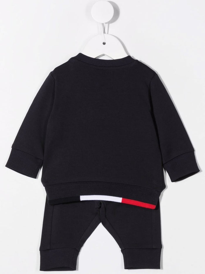 MONCLER BABY Sweatsuit Set Navy - MAISONDEFASHION.COM