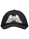 MONCLER GENIUS X 8 MONCLER PALM ANGELS Wing Patch Cap Black - MAISONDEFASHION.COM