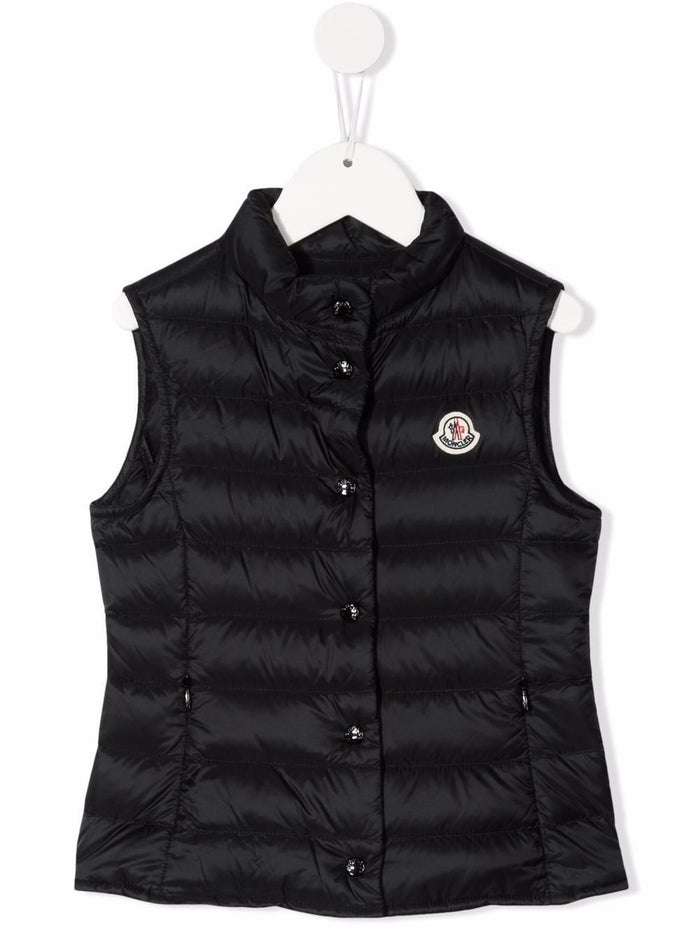 MONCLER KIDS Liane Gilet Black - MAISONDEFASHION.COM