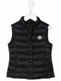 MONCLER KIDS Liane Gilet Black - MAISONDEFASHION.COM