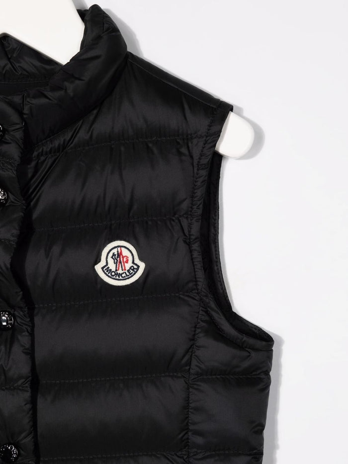 MONCLER KIDS Liane Gilet Black - MAISONDEFASHION.COM