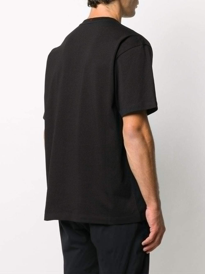 MONCLER Vertical Logo T-Shirt Black - Maison De Fashion