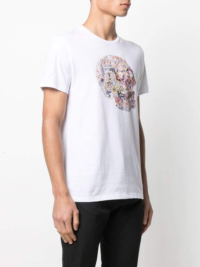 Alexander McQueen Skull Print T-Shirt White - Maison De Fashion