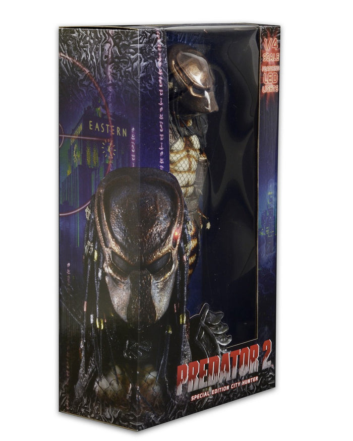 NECA - Predator 2 (1990) - Ultimate 1:4 Scale City Hunter Predator w/LED Lights Action Figure 51547 LAST ONE!