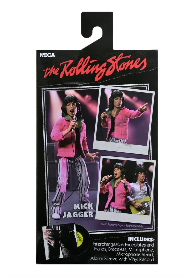 NECA - The Rolling Stones – Ultimate Mick Jagger (1975) - Clothed 8-inch Action Figure (60775)