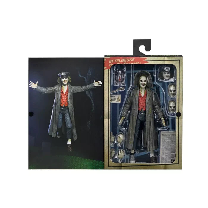 NECA: Ultimate - Beetlejuice (1988) - Beetlejuice (Tour Guide/Bio-Exorcist) Action Figure (60624) LOW STOCK