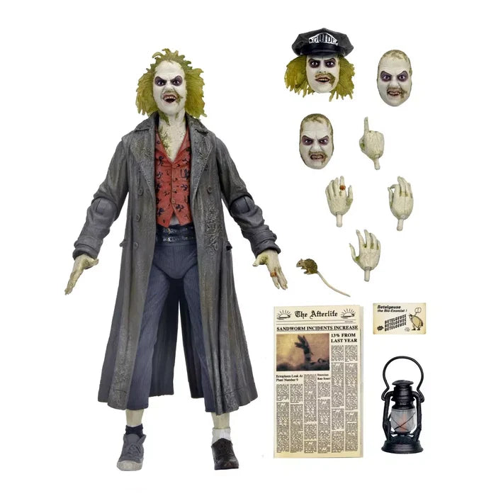 NECA: Ultimate - Beetlejuice (1988) - Beetlejuice (Tour Guide/Bio-Exorcist) Action Figure (60624) LOW STOCK