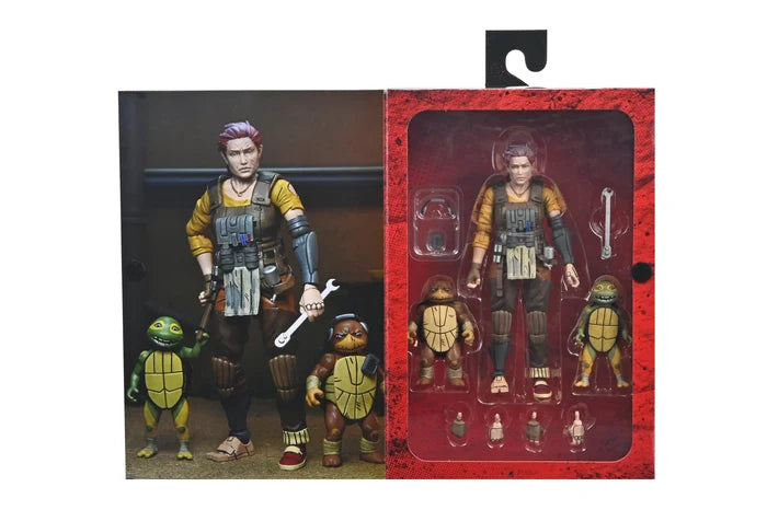 NECA Ultimate Teenage Mutant Ninja Turtles Last Ronin Lost Years: Grammy April, Baby Yi & Moja 54412 LOW STOCK