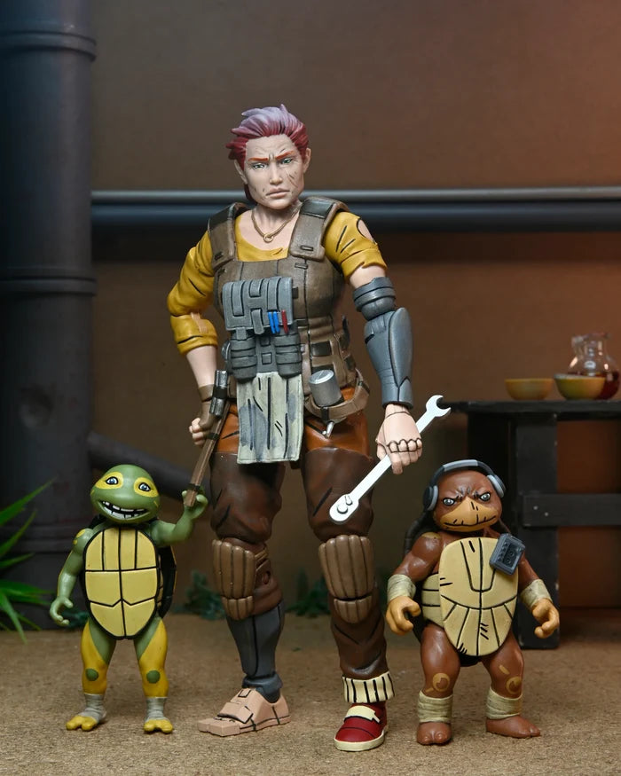 NECA Ultimate Teenage Mutant Ninja Turtles Last Ronin Lost Years: Grammy April, Baby Yi & Moja 54412 LOW STOCK