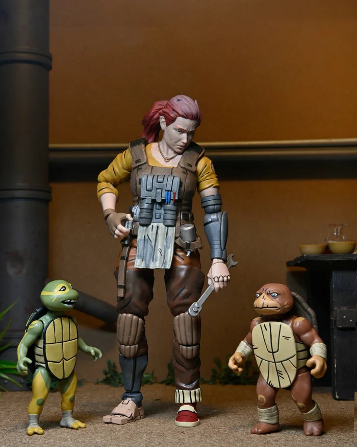 NECA Ultimate Teenage Mutant Ninja Turtles Last Ronin Lost Years: Grammy April, Baby Yi & Moja 54412 LOW STOCK