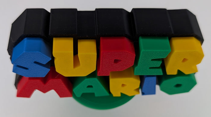 Nintendo Super Mario Logo & Warp Pipe - Desk Paper Weight/Novelty Pop Art - Multicolour 13 x 11 x 7 cm