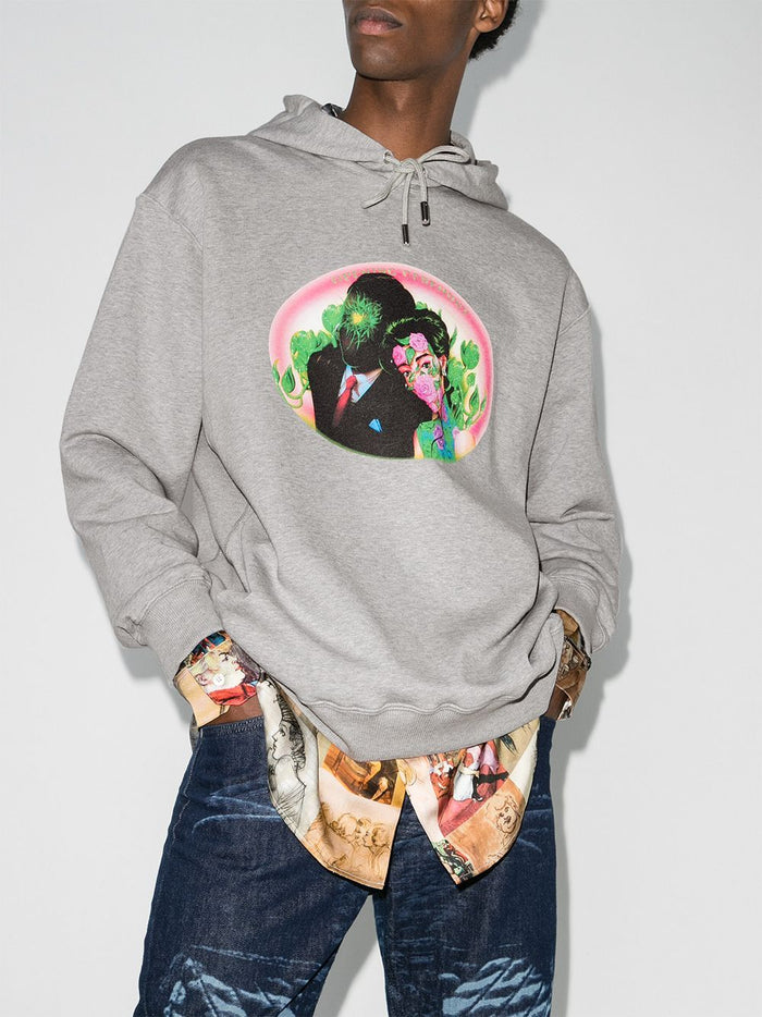 Opening Ceremony Figures Print Hoodie Grey - Maison De Fashion