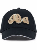 PALM ANGELS Bear Cap Black - MAISONDEFASHION.COM