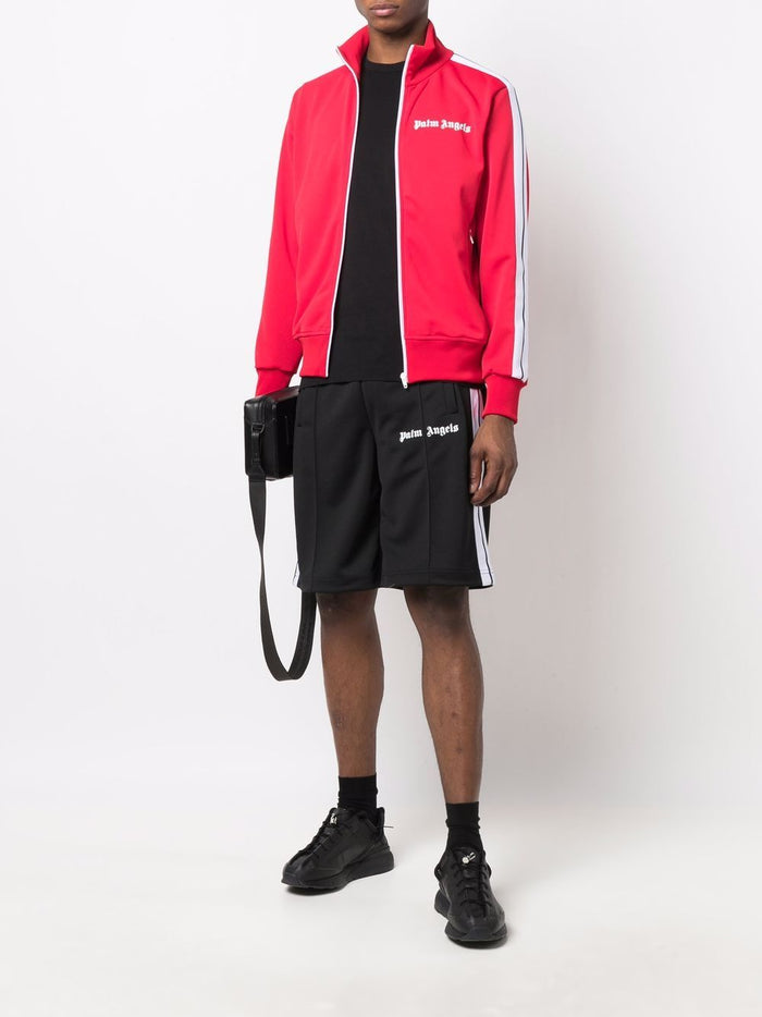 PALM ANGELS Classic Track Jacket Red/White - MAISONDEFASHION.COM