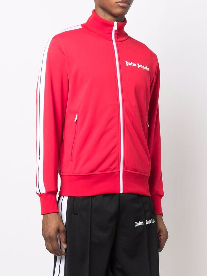 PALM ANGELS Classic Track Jacket Red/White - MAISONDEFASHION.COM