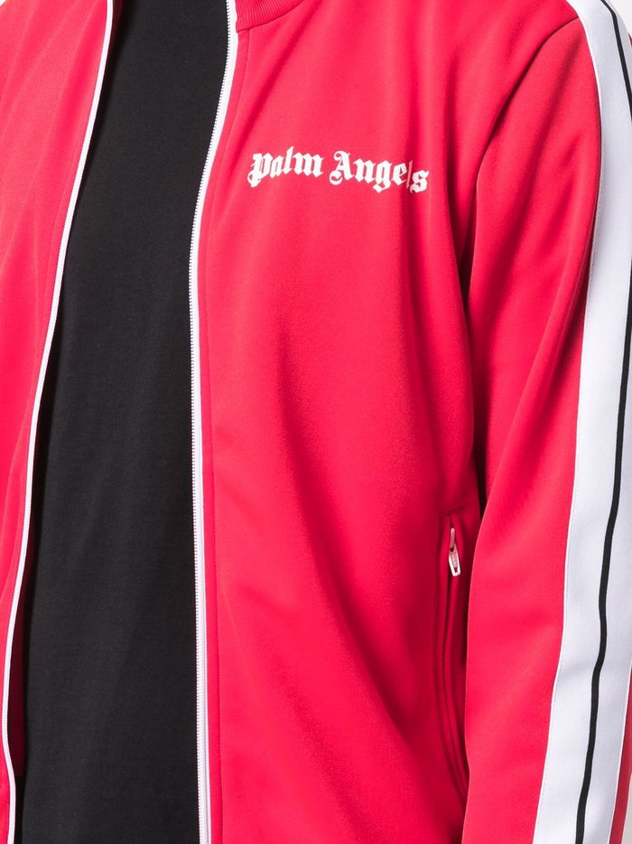 PALM ANGELS Classic Track Jacket Red/White - MAISONDEFASHION.COM