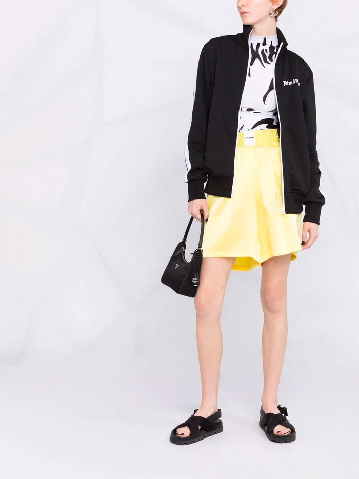PALM ANGELS WOMEN Classic Track Jacket Black/White - MAISONDEFASHION.COM