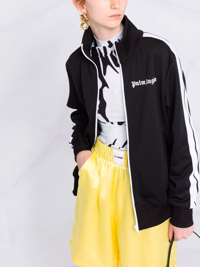 PALM ANGELS WOMEN Classic Track Jacket Black/White - MAISONDEFASHION.COM