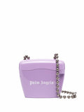PALM ANGELS WOMEN Mini Padlock Bag Purple - MAISONDEFASHION.COM