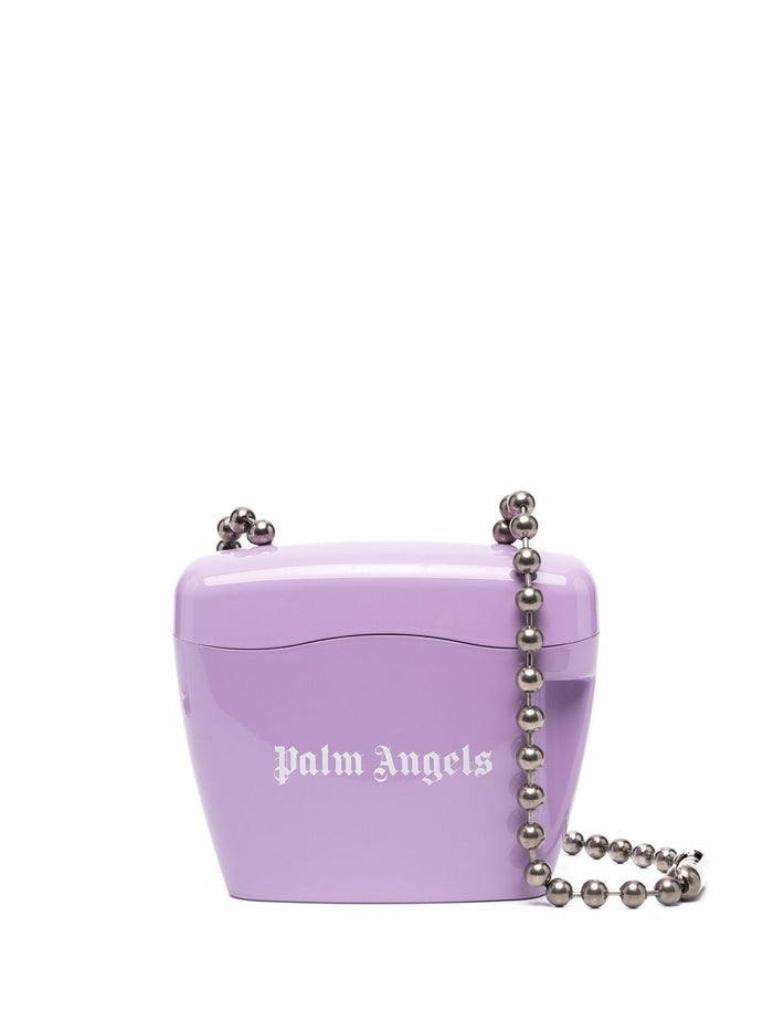 PALM ANGELS WOMEN Mini Padlock Bag Purple - MAISONDEFASHION.COM