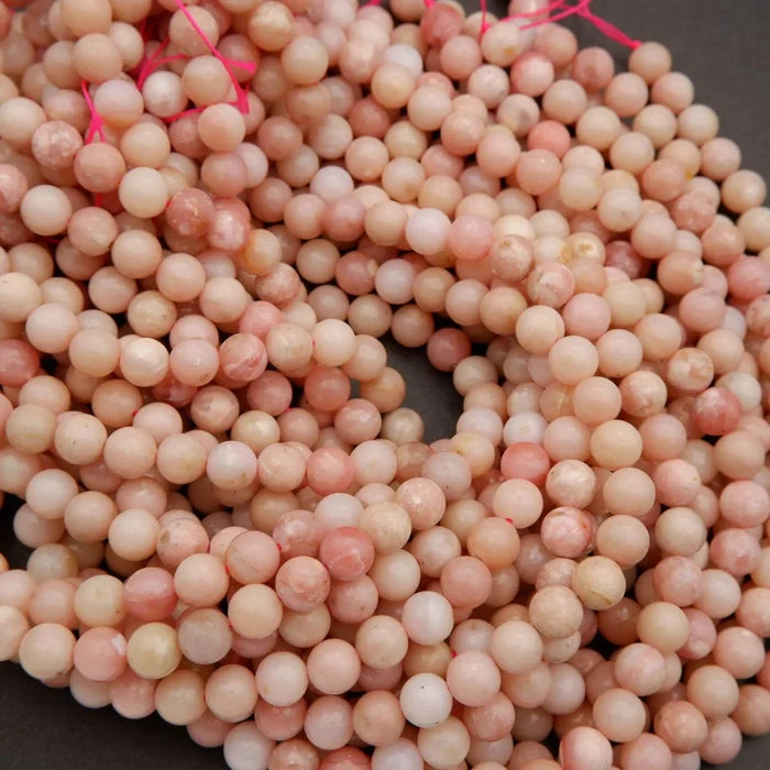 Peruvian Pink Opal · Smooth · Round · 6mm, 8mm, 10mm, Tejas Beads, Beads
