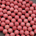 Pink Rhodonite A · Faceted · Round · 6mm, 8mm, 10mm, Tejas Beads, Beads