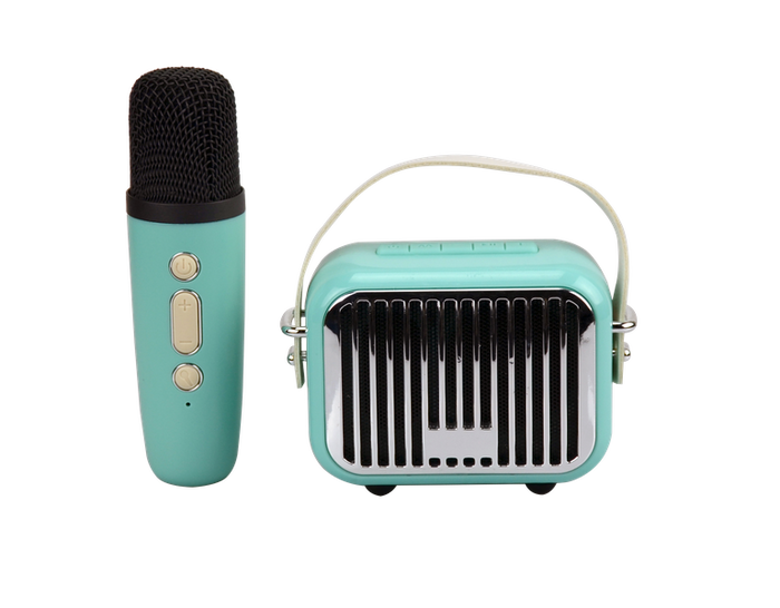 Pocket Karaoke-Microphone & Speaker Combo-Teal
