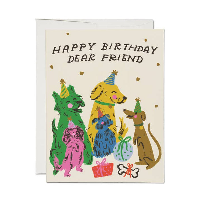 Puppy Party Birthday Card