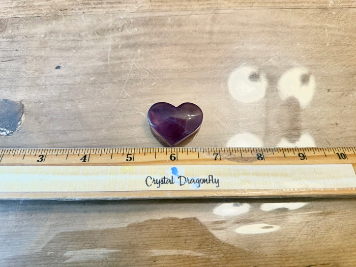 Purple Fluorite Heart Carving FB2836 🔮