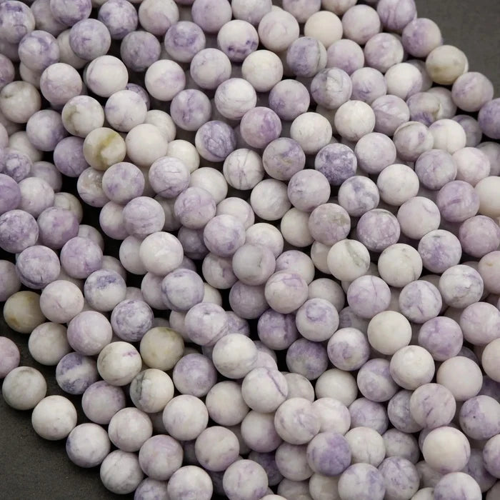 Purple Tiffany Jasper · Matte · Round · 8mm, Tejas Beads, Beads