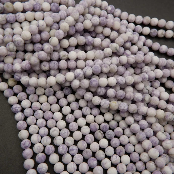Purple Tiffany Jasper · Matte · Round · 8mm, Tejas Beads, Beads