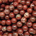 Red Snakeskin Jasper Beads.