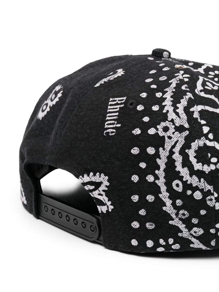 RHUDE Bandana Print Logo Cap - MAISONDEFASHION.COM