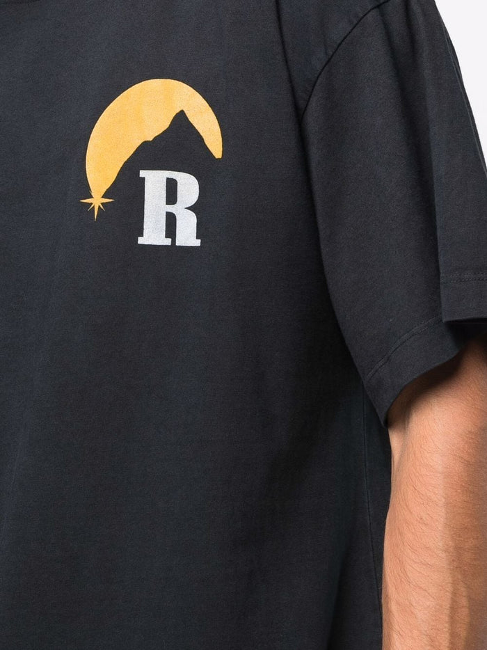 RHUDE Moonlight T-Shirt Black - MAISONDEFASHION.COM