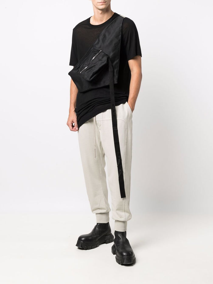 RICK OWENS DRKSHDW Zip Pocket Crossbody Bag Black - MAISONDEFASHION.COM