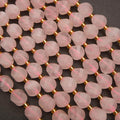 Rose Quartz · Faceted · Spiral Sphere · 8mm, 10mm, Tejas Beads, Beads