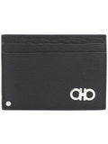 SALVATORE FERRAGAMO Gancini Logo Card Holder Black - MAISONDEFASHION.COM